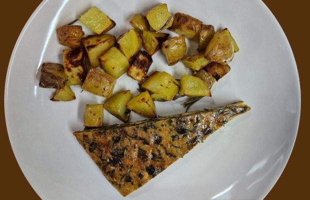 Frittata con erbe dei campi e toma grassa valsesiana