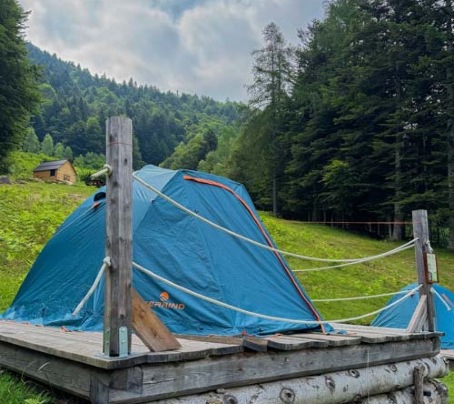 Tenda <br> Pernotto e Cena degustazione